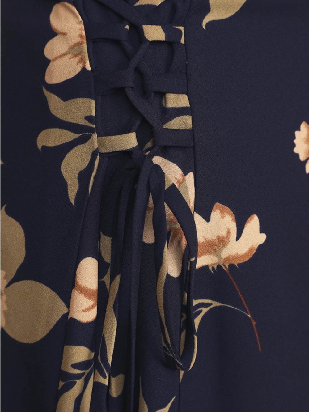 Lulu’s Navy Floral Spaghetti Strap Mini Dress - Picture 4 of 12